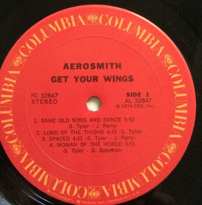 Aerosmith : Get Your Wings (LP, Album, RE)
