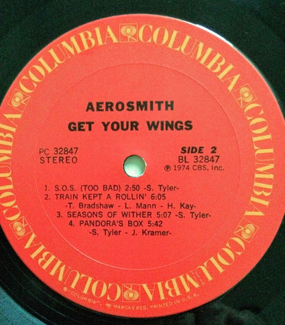 Aerosmith : Get Your Wings (LP, Album, RE)