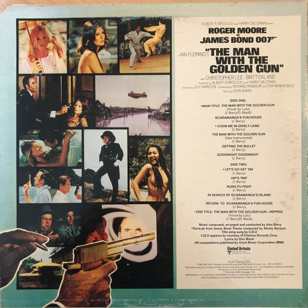 John Barry : The Man With The Golden Gun (Original Motion Picture Soundtrack) (LP, Album, All)