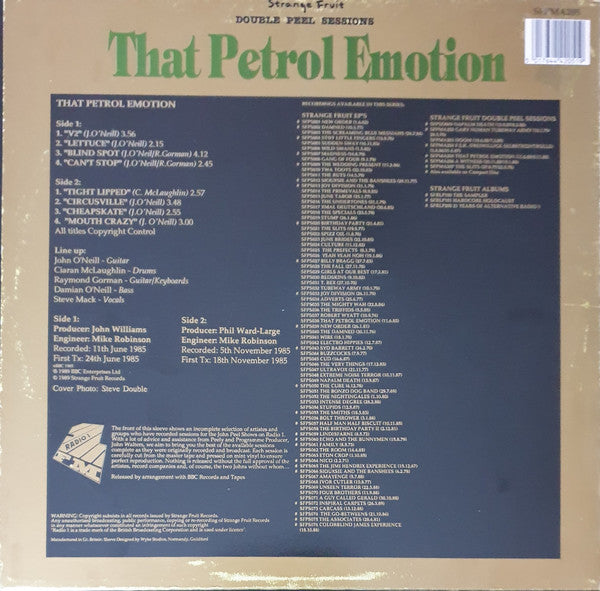 That Petrol Emotion : The Peel Sessions (12", Comp)