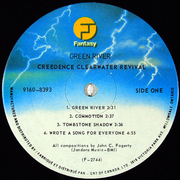 Creedence Clearwater Revival : Green River (LP, Album, RE)