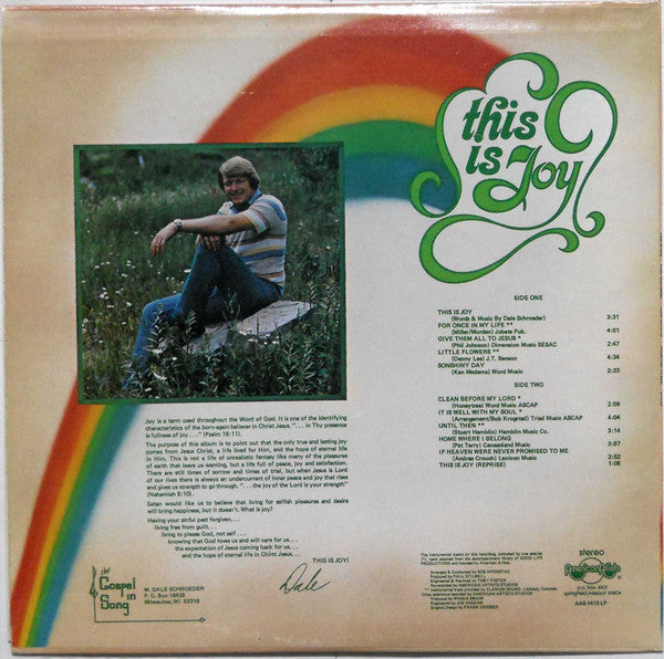 Dale Schroeder : This Is Joy (LP, Album)