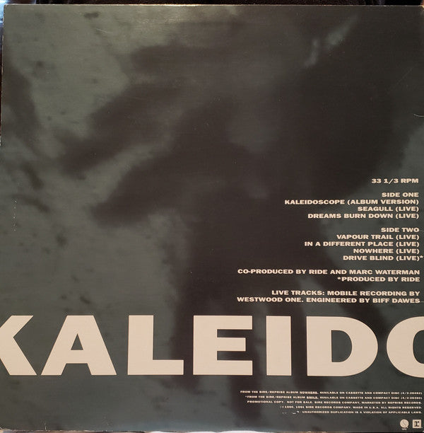 Ride : Kaleidoscope (Plus 6 Live Tracks) (12", Promo)