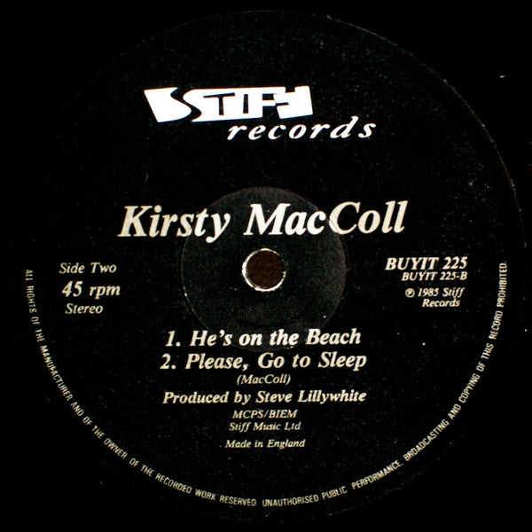 Kirsty MacColl : He's On The Beach (12", Single)