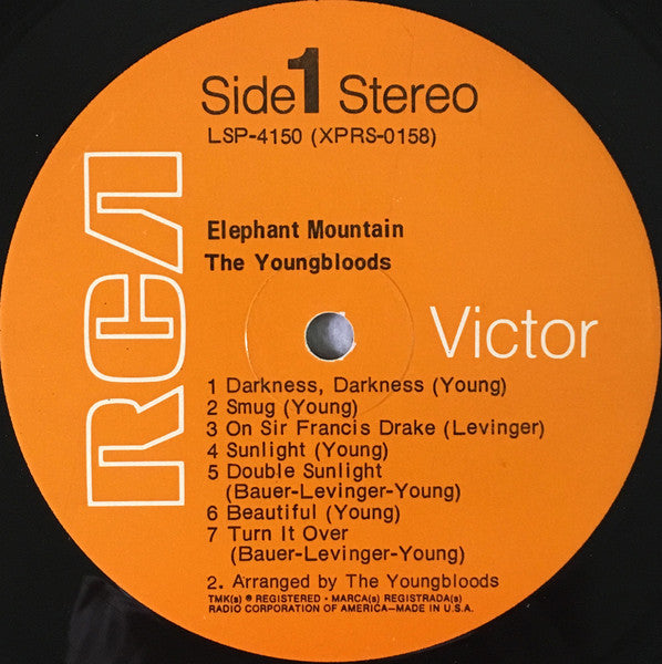 The Youngbloods : Elephant Mountain (LP, Album, Ind)