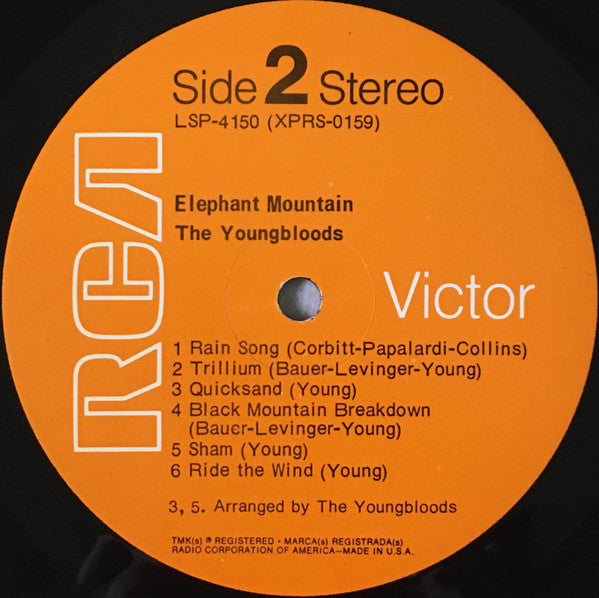 The Youngbloods : Elephant Mountain (LP, Album, Ind)