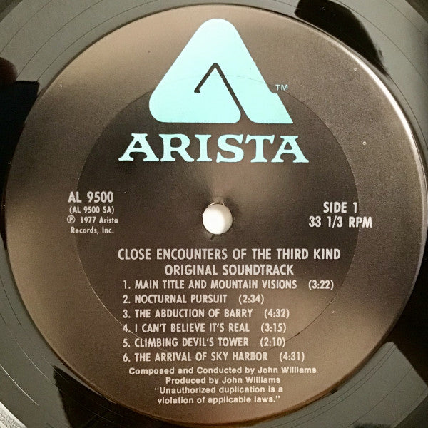 John Williams (4) : Close Encounters Of The Third Kind (Original Motion Picture Soundtrack) (LP, Album, Ter)
