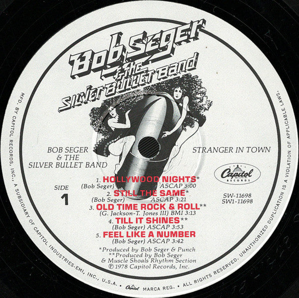 Bob Seger & The Silver Bullet Band* : Stranger In Town (LP, Album, Win)