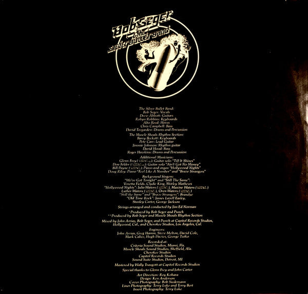 Bob Seger & The Silver Bullet Band* : Stranger In Town (LP, Album, Win)