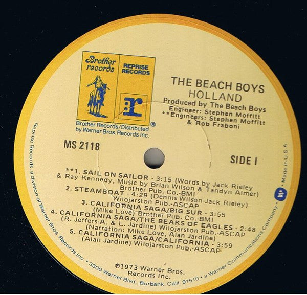 The Beach Boys : Holland (LP, Album, RP, Win)