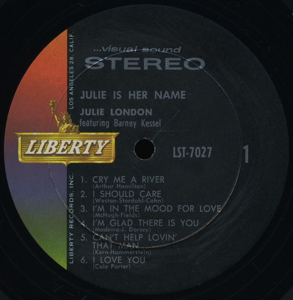 Julie London : Julie Is Her Name (LP, Album, RE)