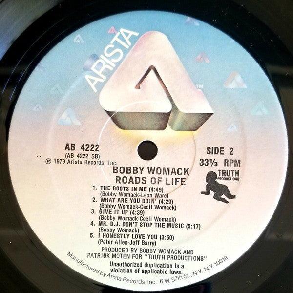 Bobby Womack : Roads Of Life (LP, Album, Hub)