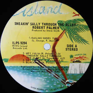 Robert Palmer : Sneakin' Sally Through The Alley (LP, Album, RE)