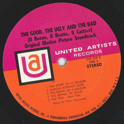 Ennio Morricone : The Good, The Bad  And The Ugly - Original Motion Picture Soundtrack (LP, Album, M/Print, RP)