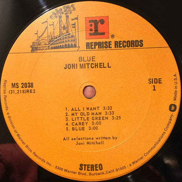 Joni Mitchell : Blue (LP, Album, RE, Gat)