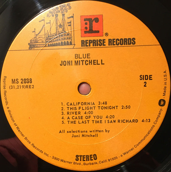 Joni Mitchell : Blue (LP, Album, RE, Gat)