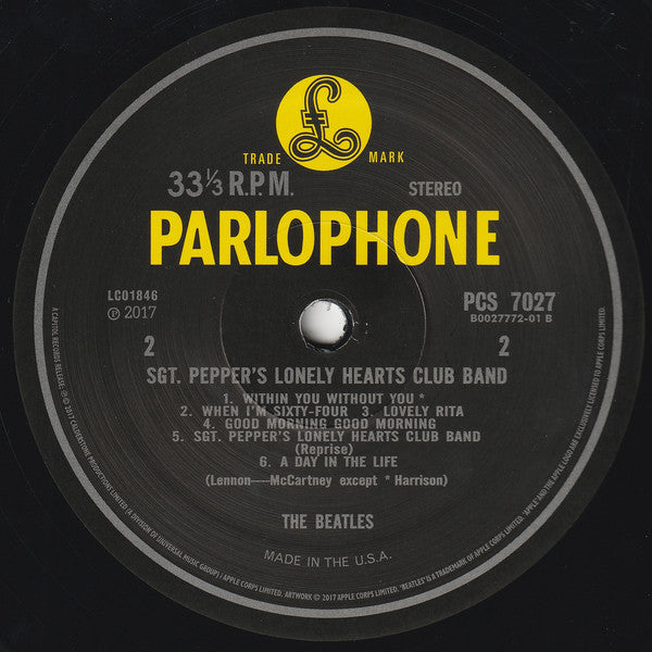 The Beatles : Sgt. Pepper's Lonely Hearts Club Band (LP, Album, RE, RM, ½ S)