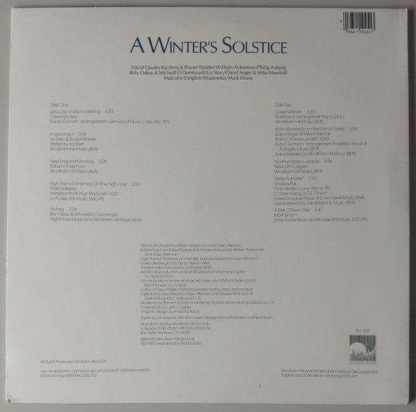 Windham Hill Artists : A Winter's Solstice (LP, Comp, EMW)