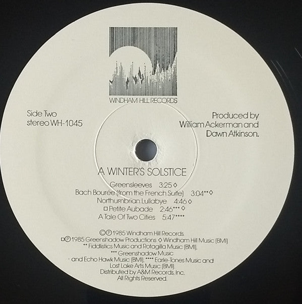 Windham Hill Artists : A Winter's Solstice (LP, Comp, EMW)