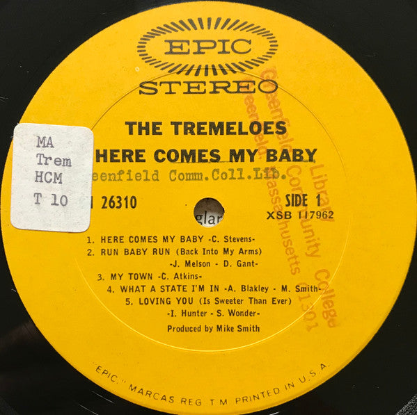 The Tremeloes : Here Comes My Baby (LP, Album, Pit)