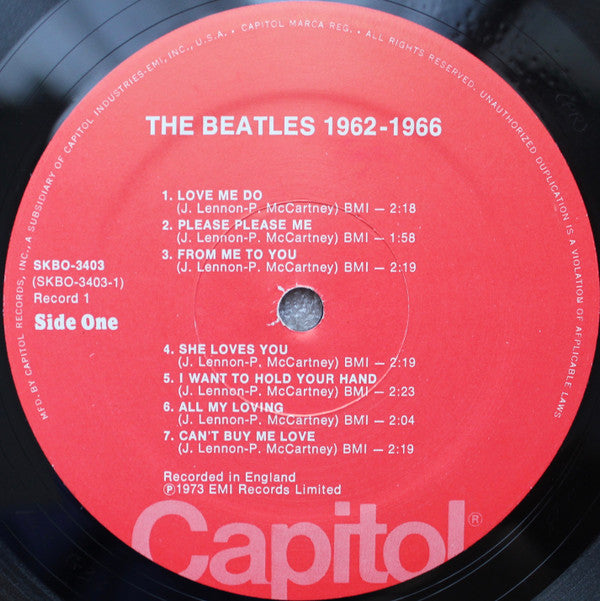 The Beatles : 1962-1966 (2xLP, Comp, RE, Pre)