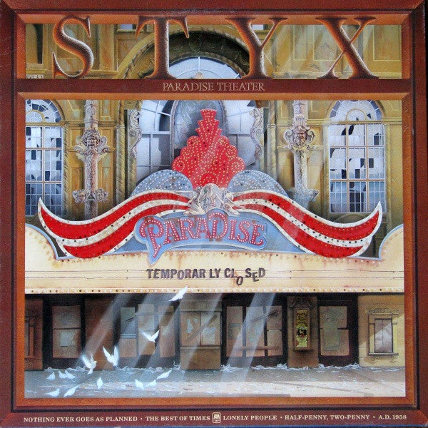 Styx : Paradise Theatre (LP, Album, Etch, Gat)