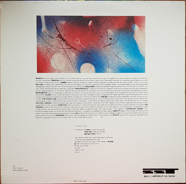 Minutemen : The Punch Line (12", Album, RP)