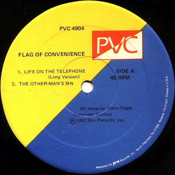Flag Of Convenience : Life On The Telephone (12")