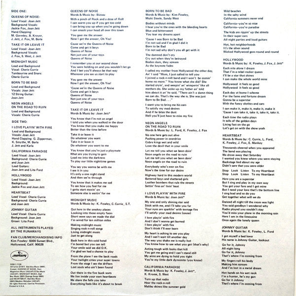 The Runaways : Queens Of Noise (LP, Album)