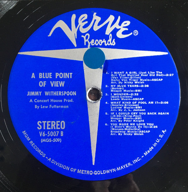Jimmy Witherspoon : A Blue Point Of View  (LP, Album)
