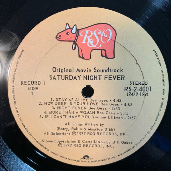 Various : Saturday Night Fever (The Original Movie Sound Track) (2xLP, Album, Comp)
