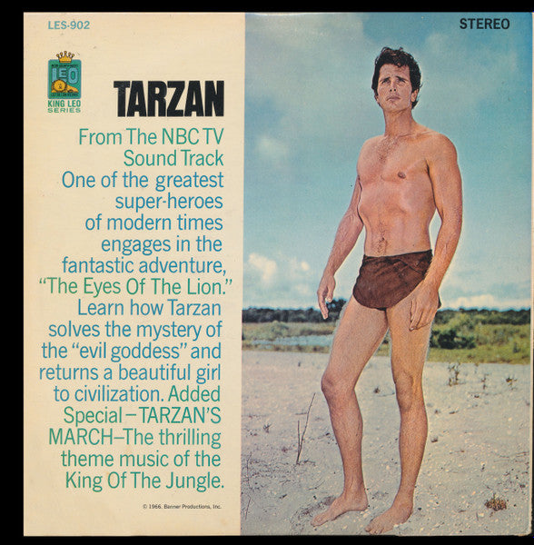 Ron Ely : The TV Sound Track Of Tarzan Starring Ron Ely In "The Eyes Of The Lion" (LP)