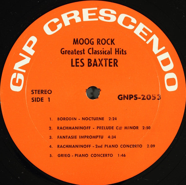 Les Baxter : Moog Rock: Greatest Classical Hits (LP, Album)