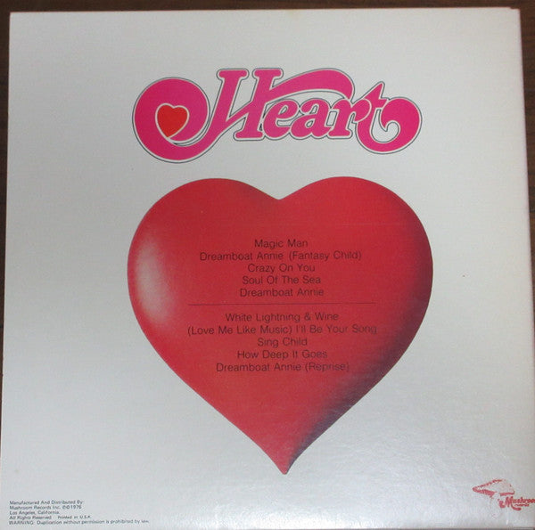 Heart : Dreamboat Annie (LP, Album, Ter)