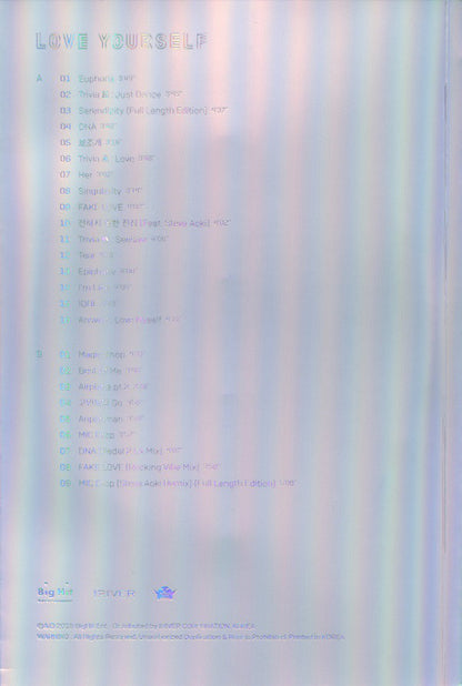 BTS (4) : Love Yourself 結 'Answer'  (2xCD, Album, Comp, E v)