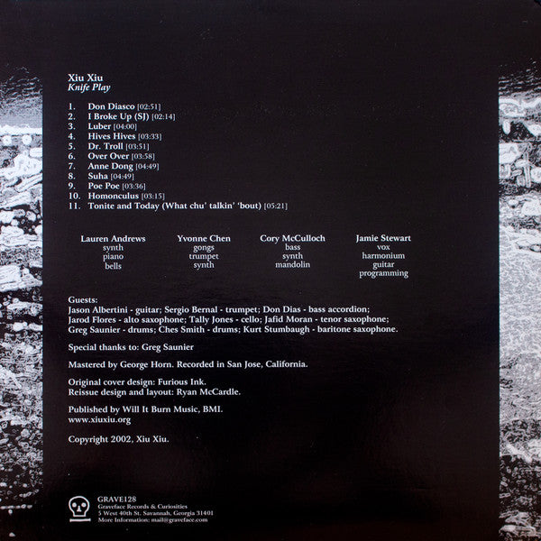 Xiu Xiu : Knife Play (LP, RE, Cle + 7", Single, Cle)