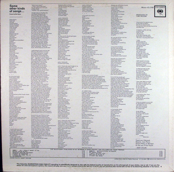 Bob Dylan : Another Side Of Bob Dylan (LP, Album, Mono, Gua)
