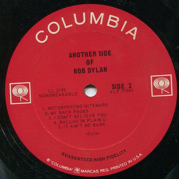 Bob Dylan : Another Side Of Bob Dylan (LP, Album, Mono, Gua)