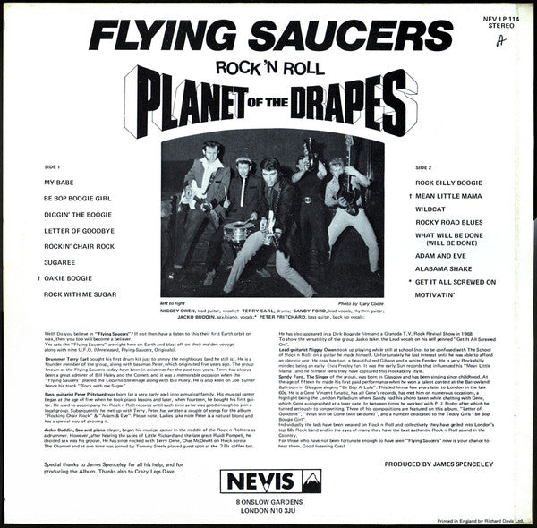 Flying Saucers : Planet Of The Drapes (LP, Album)