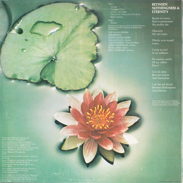 Mahavishnu Orchestra : Between Nothingness & Eternity (Live) (LP, Album, Pit)