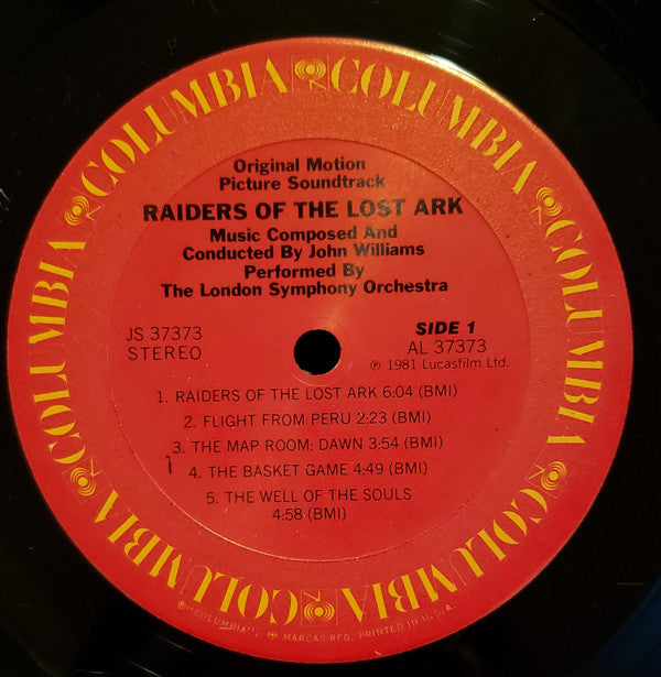 John Williams (4) : Raiders Of The Lost Ark (Original Motion Picture Soundtrack) (LP, Album)