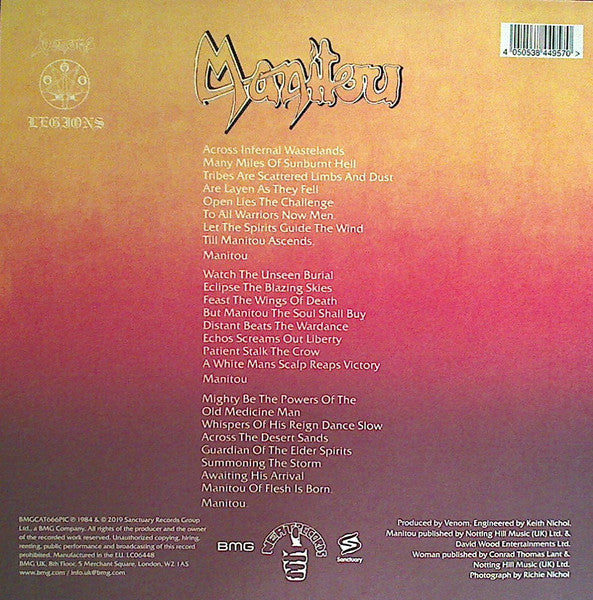 Venom (8) : Manitou (7", Shape, RSD, Single, Pic, RP)