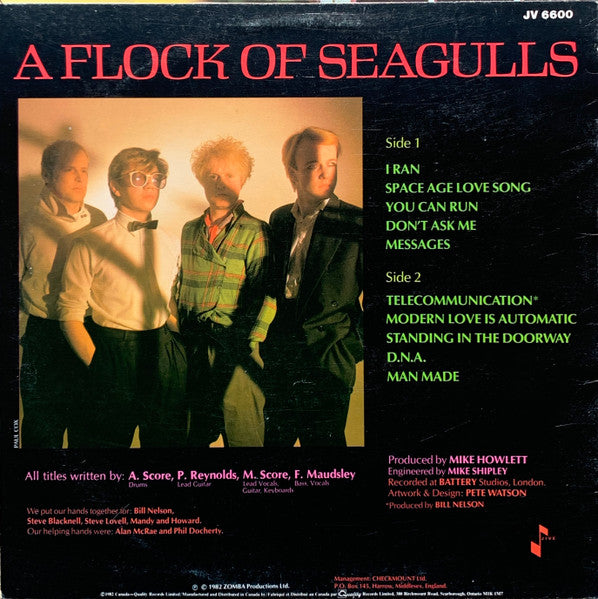 A Flock Of Seagulls : A Flock Of Seagulls (LP, Album)