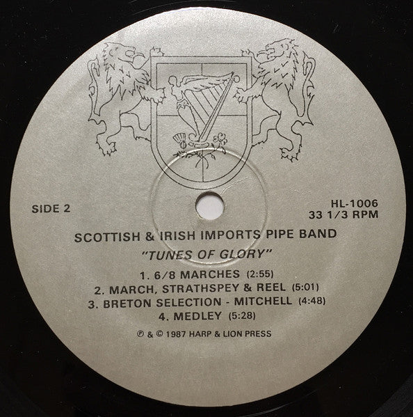 Scottish & Irish Imports Pipe Band : Tunes Of Glory (LP, Album)
