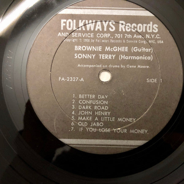 Brownie McGhee And Sonny Terry* : Brownie McGhee And Sonny Terry Sing (LP, Album)