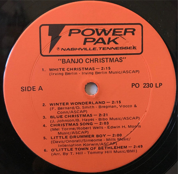 Vic Jordan : Christmas Banjo (LP, Album)