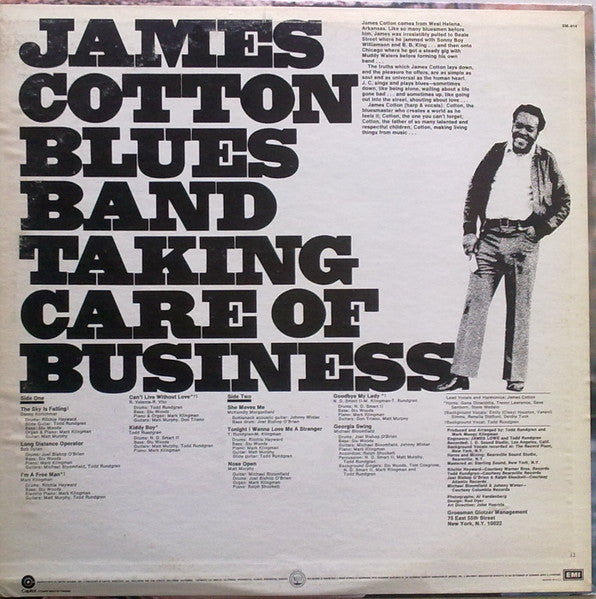James Cotton Blues Band* : Taking Care Of Business (LP, Album, RE, Win)