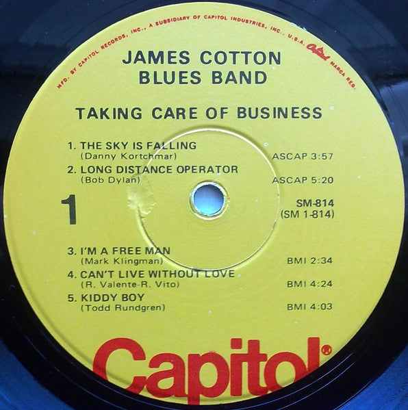 James Cotton Blues Band* : Taking Care Of Business (LP, Album, RE, Win)