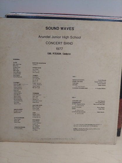 Arundel Junior High School Concert Band, Earl Peterson (2) : Sound Waves (LP)