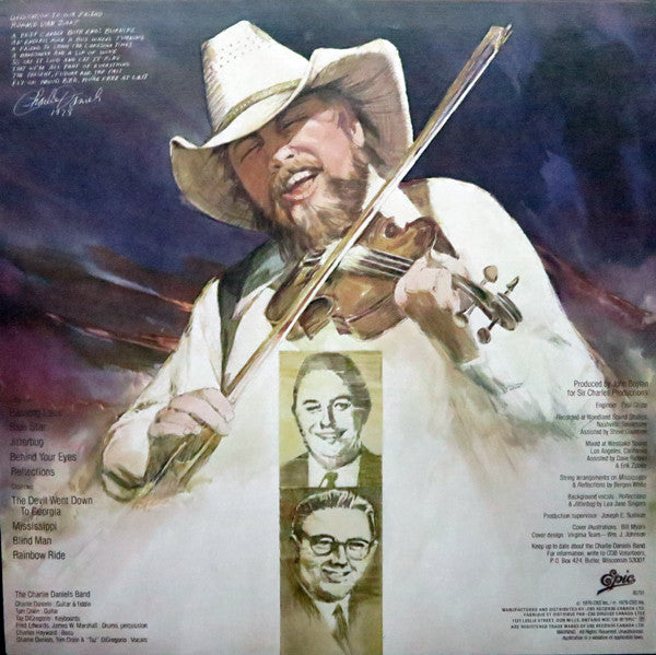 The Charlie Daniels Band : Million Mile Reflections (LP, Album)